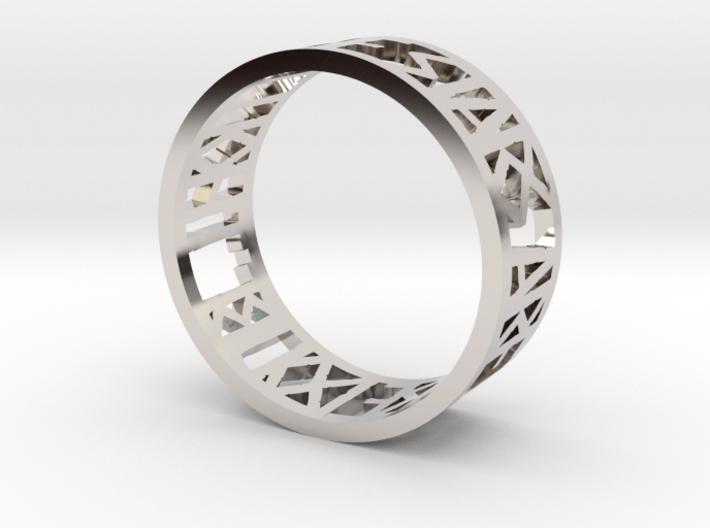 Hamlet Quote Ring_Bend 3d printed 