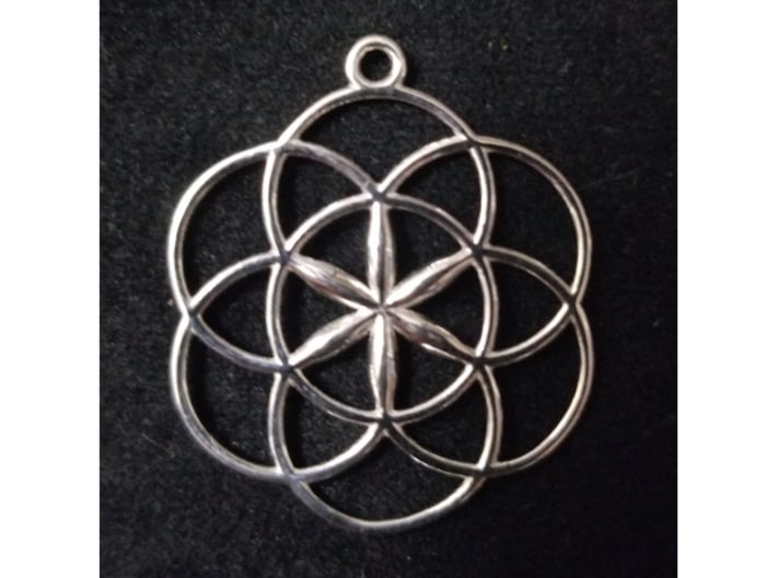 Seed of Life Pendant 1&quot; 3d printed