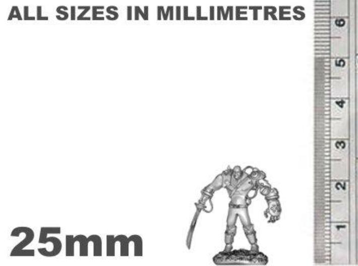 Mech Warrior1 25mm high 3d printed 25mm Tall