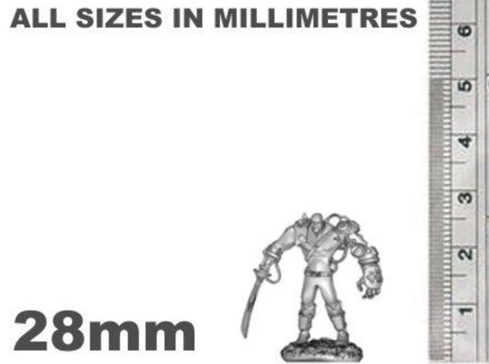 Mech Warrior1 28mm high 3d printed 28mm Tall
