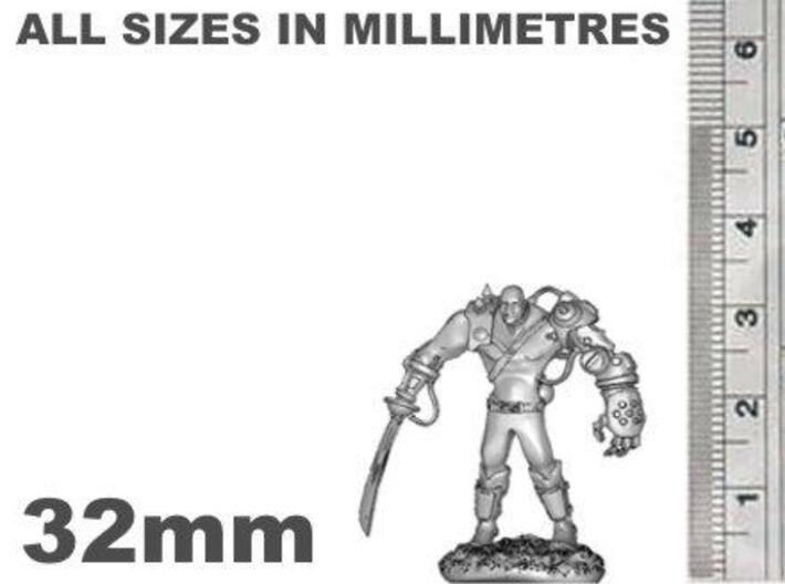 Mech Warrior1 32mm high 3d printed 32mm Tall