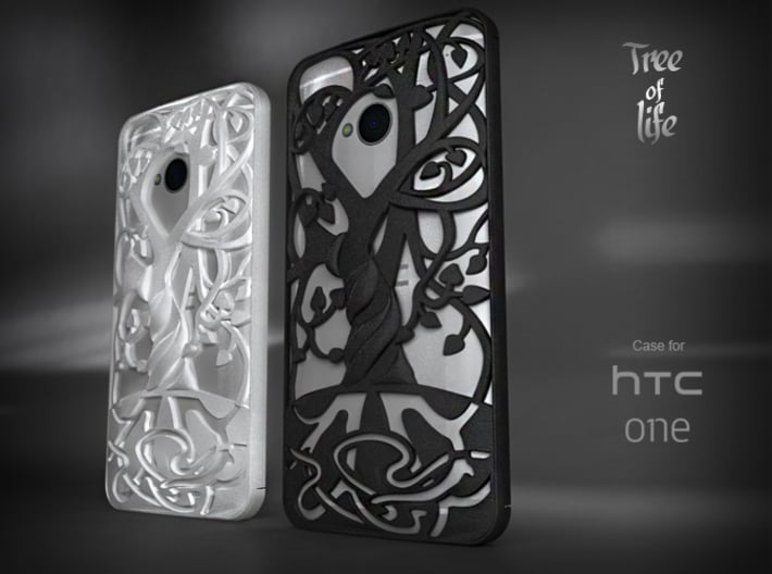 HTC-ONE case &quot;Tree of life&quot; 3d printed