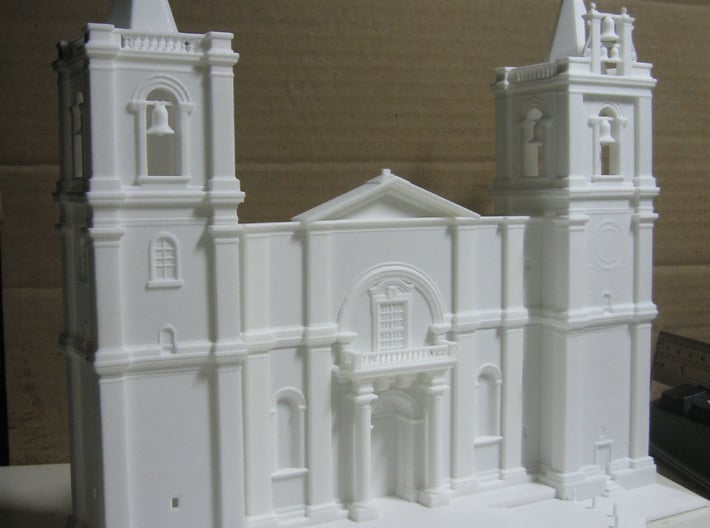 St John Co Cathedral Facade 3d printed 