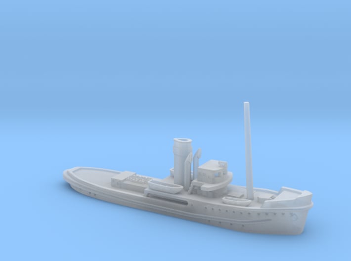 1/700th scale Shkval soviet tug boat 3d printed 
