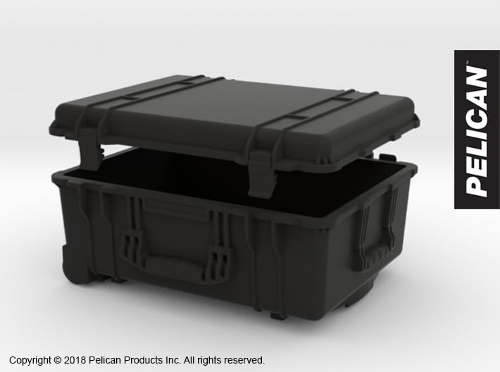 PC10001 Pelican 1560 large case 1:10th scale 3d printed 
