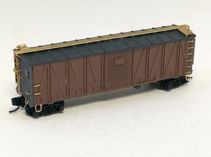 ATSF BOXCAR Bx-3/6, zinc concentrate complete shel 3d printed