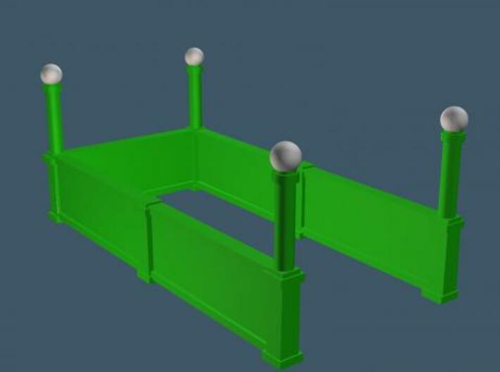 Subway Entrance - set of 4 - Z Scale 3d printed
