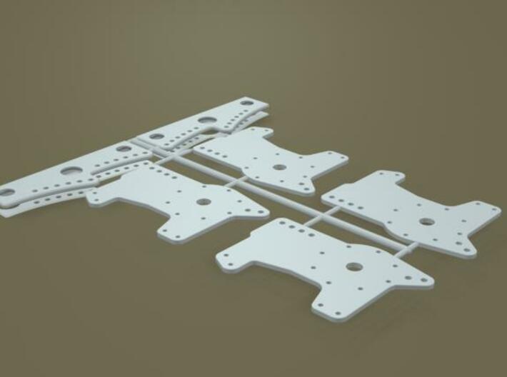 1/8 11 Inch  Rearend 4 Bar Link Plates 3d printed 