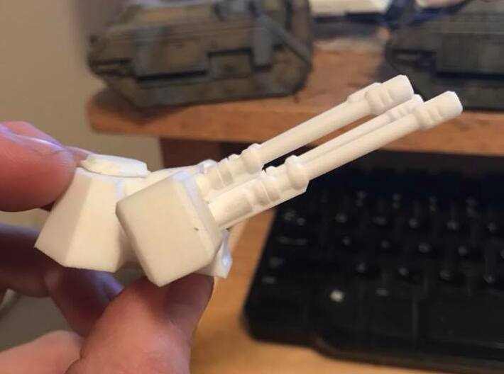 Chimerax Turret 3d printed Held in hand for scale