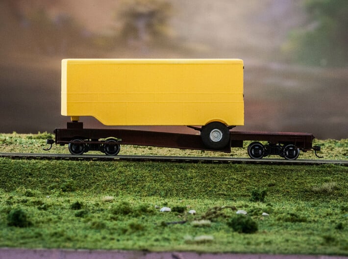 ET&amp;WNC Trailer O Scale Without Roof 3d printed