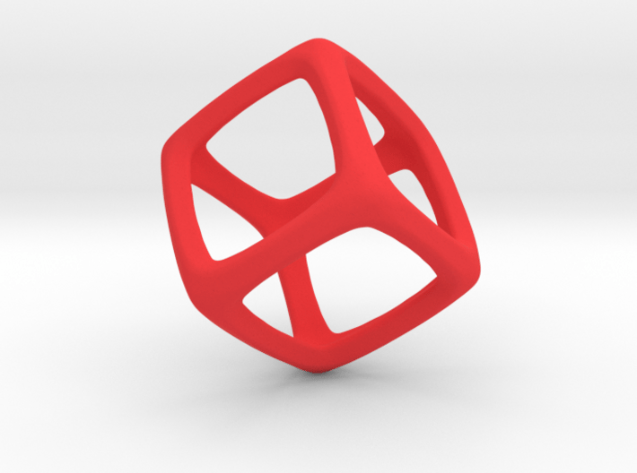 Hexahedron Platonic Solid  3d printed 