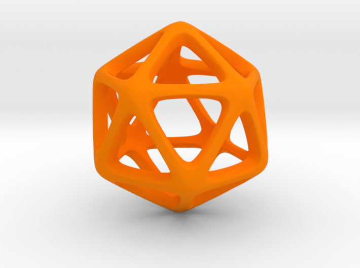Icosahedron Platonic Solid  3d printed 