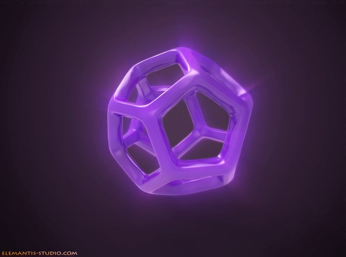 Dodecahedron Platonic Solid 3d printed