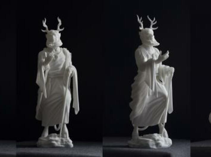 Beelzebub 3d printed Photographs of the final print in White Strong & Flexible