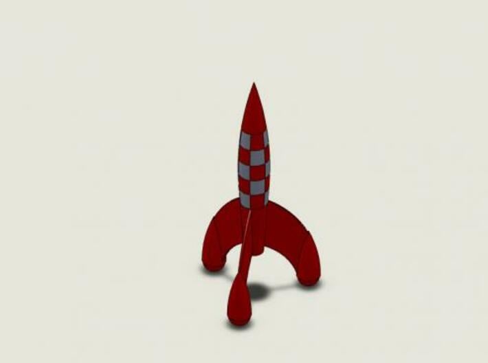 TinTin Rocket 1op2 5 gedeeld (a) 3d printed 