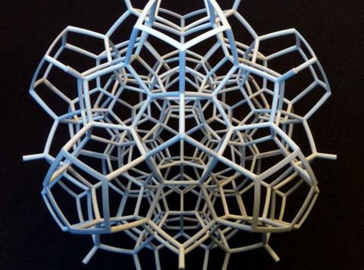 Half of a 120-cell (Large) 3d printed 3 fold symmetry axis.