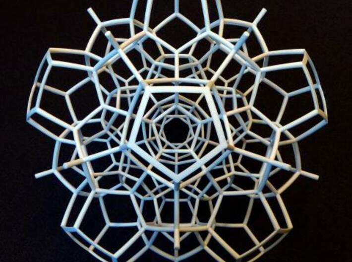 Half of a 120-cell (Large) 3d printed 5 fold symmetry axis.