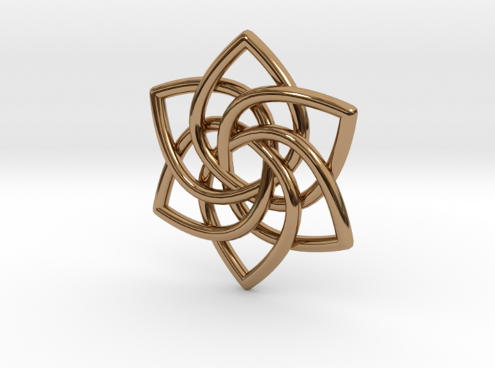 6 Pointed Celtic Knot Pendant 3d printed 