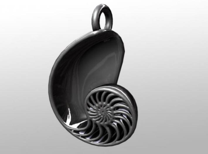 Nautilus Pendant (Small) 3d printed Front