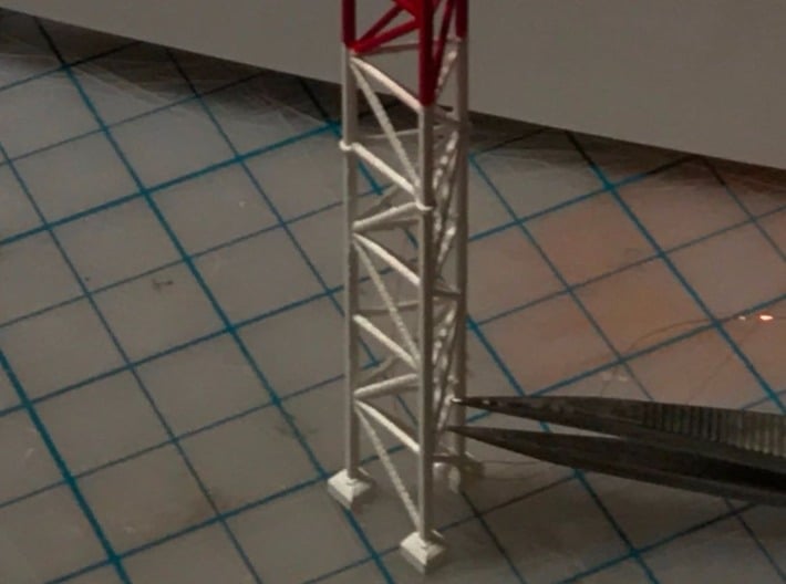 N Scale Radio Tower 3d printed 