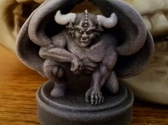 Gargoyle 3d printed This one was printed in white strong and flexible then painted.