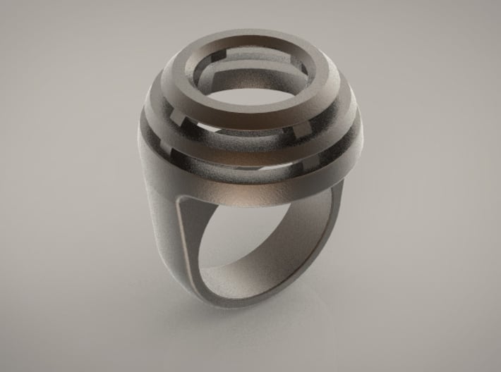 DOME RING - SIZE 8 3d printed 