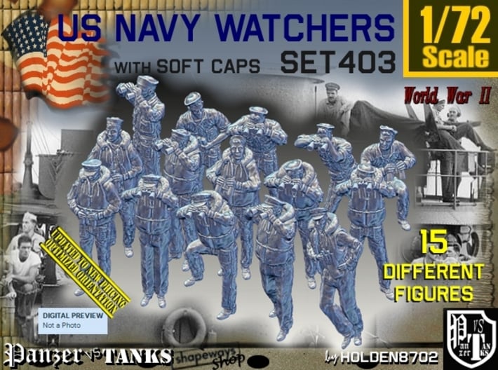 1/72 USN Watchers Set403 3d printed 