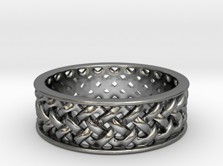 Knotwork Ring - complex 3d printed 