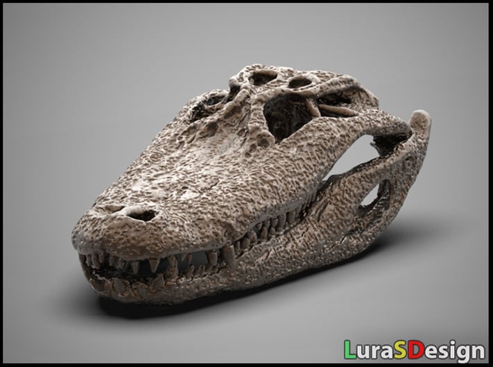 Alligator Skull pendant 3d printed 