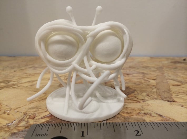 Flying Spaghetti Monster miniature 3d printed Printed model