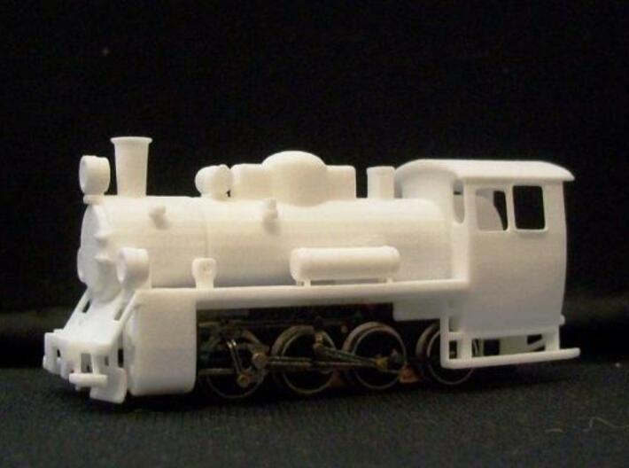 PX48 002: Boiler and cab HOe scale 3d printed PX48 prints 001, 002 combined on a Graham Farish 8F chassis