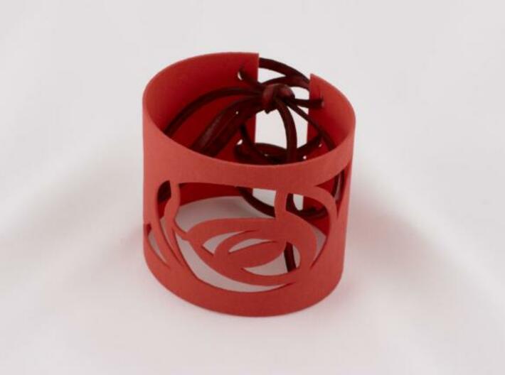 Rose w Thorn Bracelet 3d printed