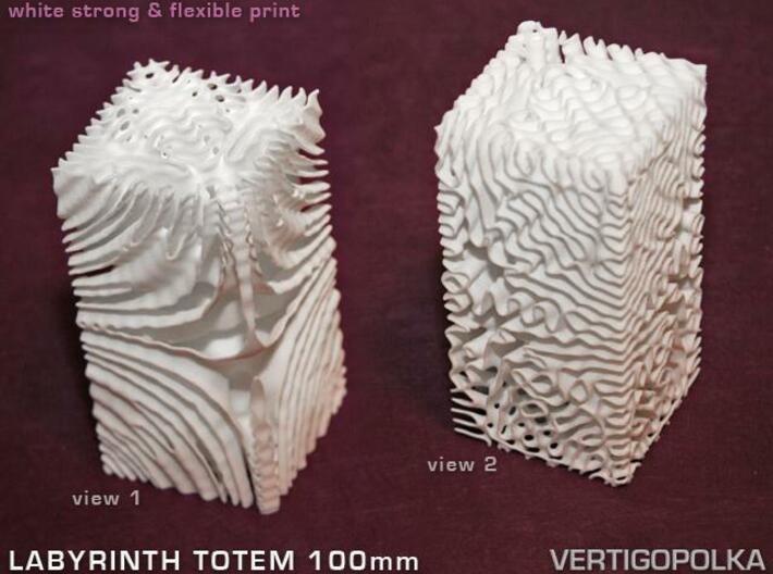 Labyrinth Totem 100mm 3d printed WSF print