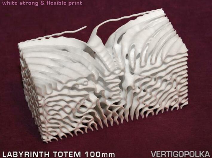 Labyrinth Totem 100mm 3d printed WSF print