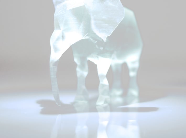 Polygon Elephant 3d printed 