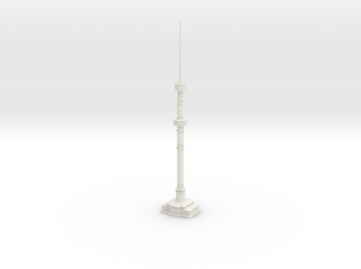 Almaty TV Tower (1:2000) 3d printed Assembled model.