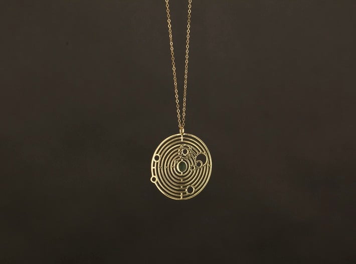 Pendant with Rope Chain 24 inches INTERESTPRINT Solar System View Necklace & Pendant for Unisex Adult 