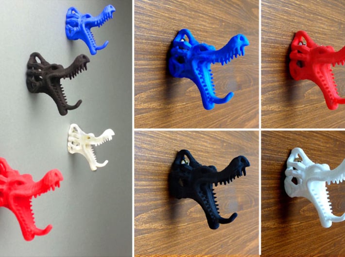 dragon wall hook 3d printed dragon wall hook - 3D print in nylon 