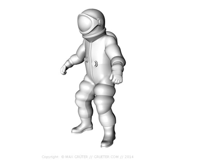 Generic Astronauts Set / 1:72 3d printed Weightless floating position