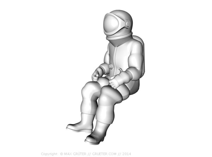 Generic Astronauts Set / 1:72 3d printed Spacecraft seat position