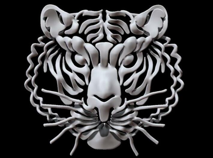 Tiger's head 3d printed