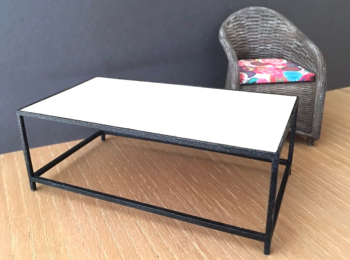 Lounge Table square, rectangular 1:12 3d printed