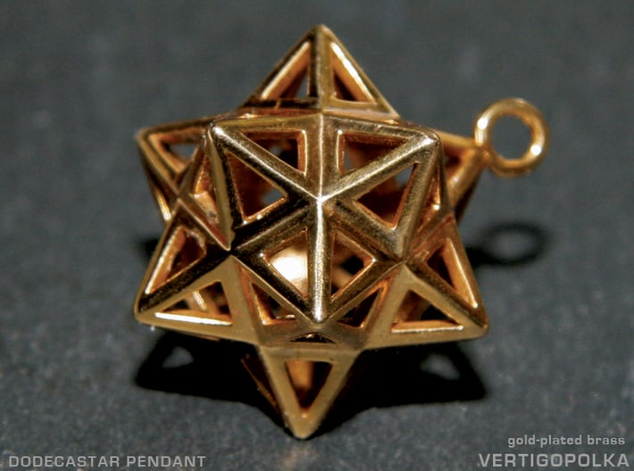 Dodecastar Pendant 3d printed 