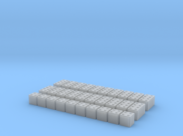 N Scale Concrete Blocks 30pc 3d printed 