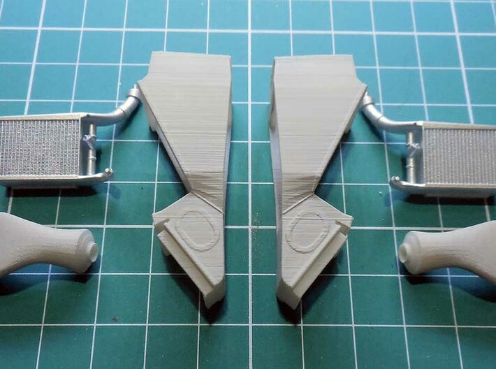 late version air scoops for 1/20th McLaren MP4/4 3d printed 