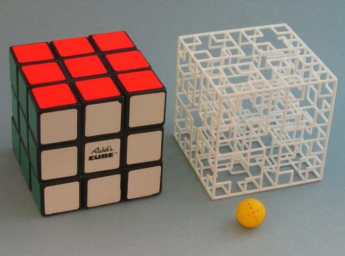 Minotaur's Castle 3d printed same size as Rubik's Cube