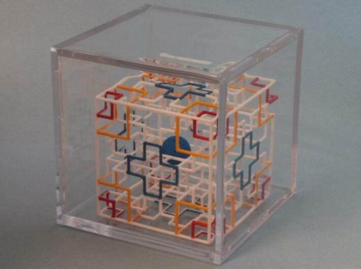Twisted Symmetry 3d printed In Large Display Case - Sold Separately