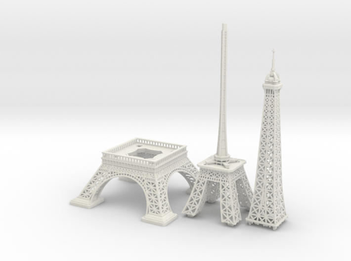 Eiffel Tower (1:2000) 3d printed 