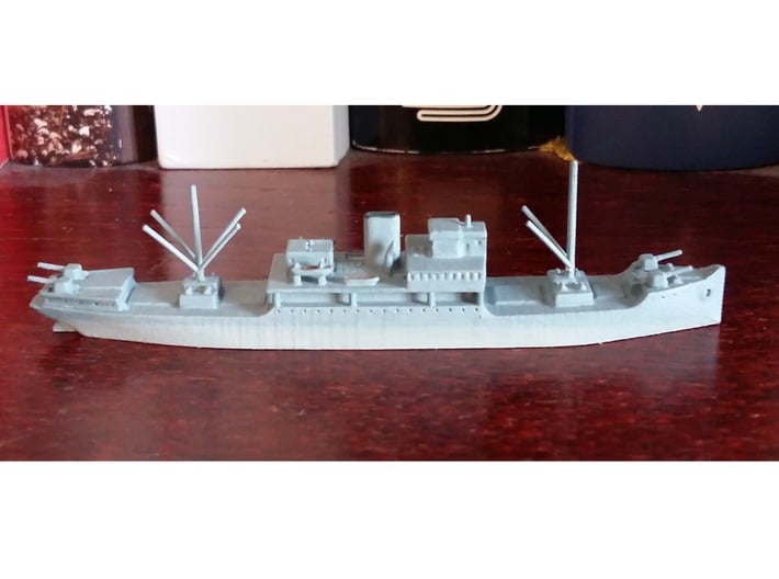 1/1250th scale Ural soviet minelayer 3d printed Photo and painting by Lutz.