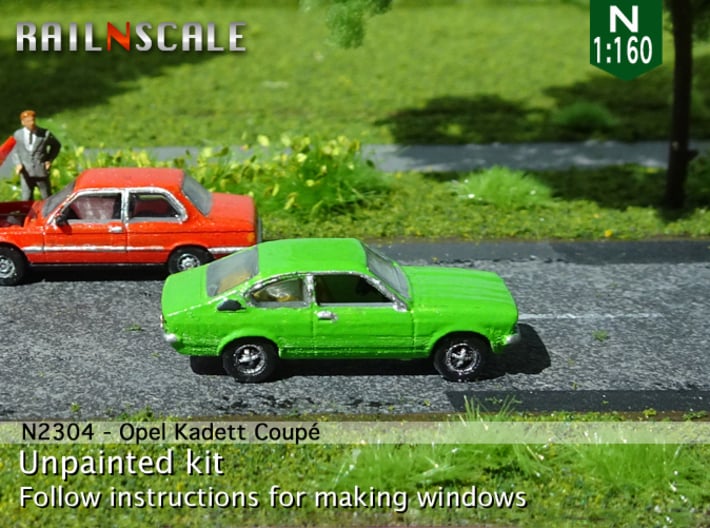 N 1:160 Miniature à peindre Opel Kadett C GTE coupé 